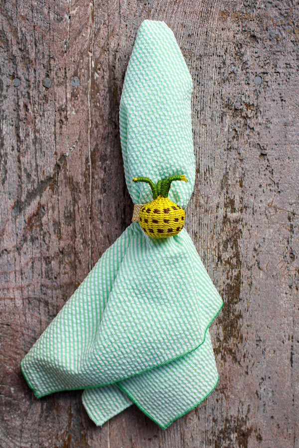 Woven Fruit Napkin Ring - Pineapple