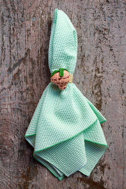 Woven Fruit Napkin Ring - Pink Strawberry