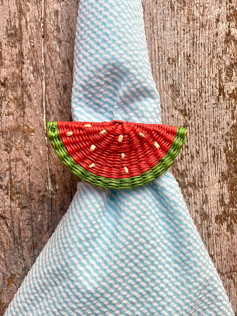 Woven Fruit Napkin Ring - Watermelon