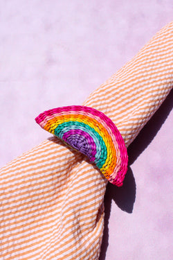 Woven Napkin Ring - Rainbow