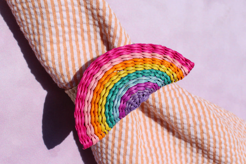Woven Napkin Ring - Rainbow