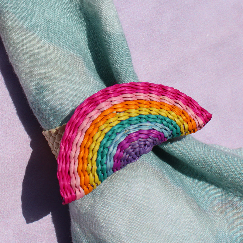 Woven Napkin Ring - Rainbow