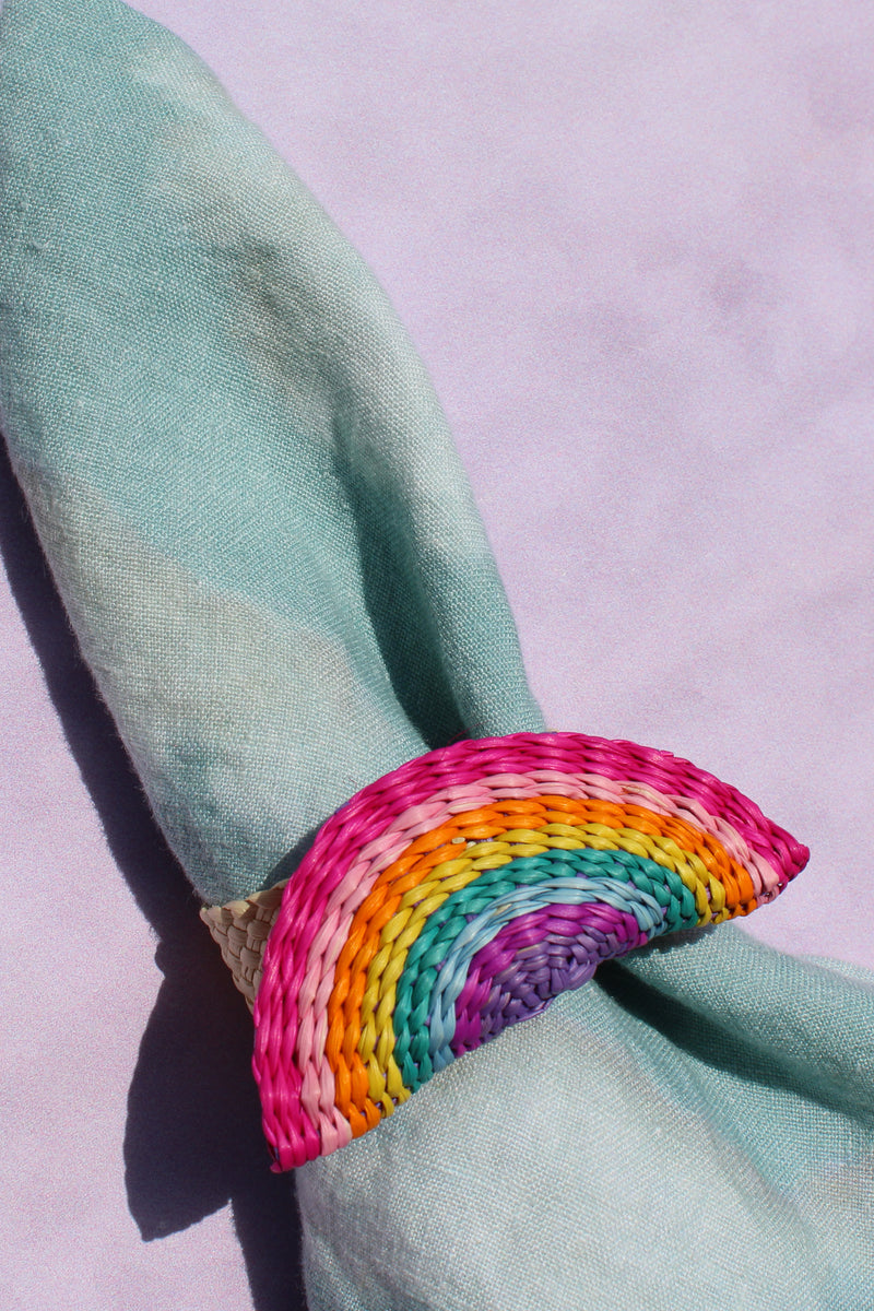 Woven Napkin Ring - Rainbow