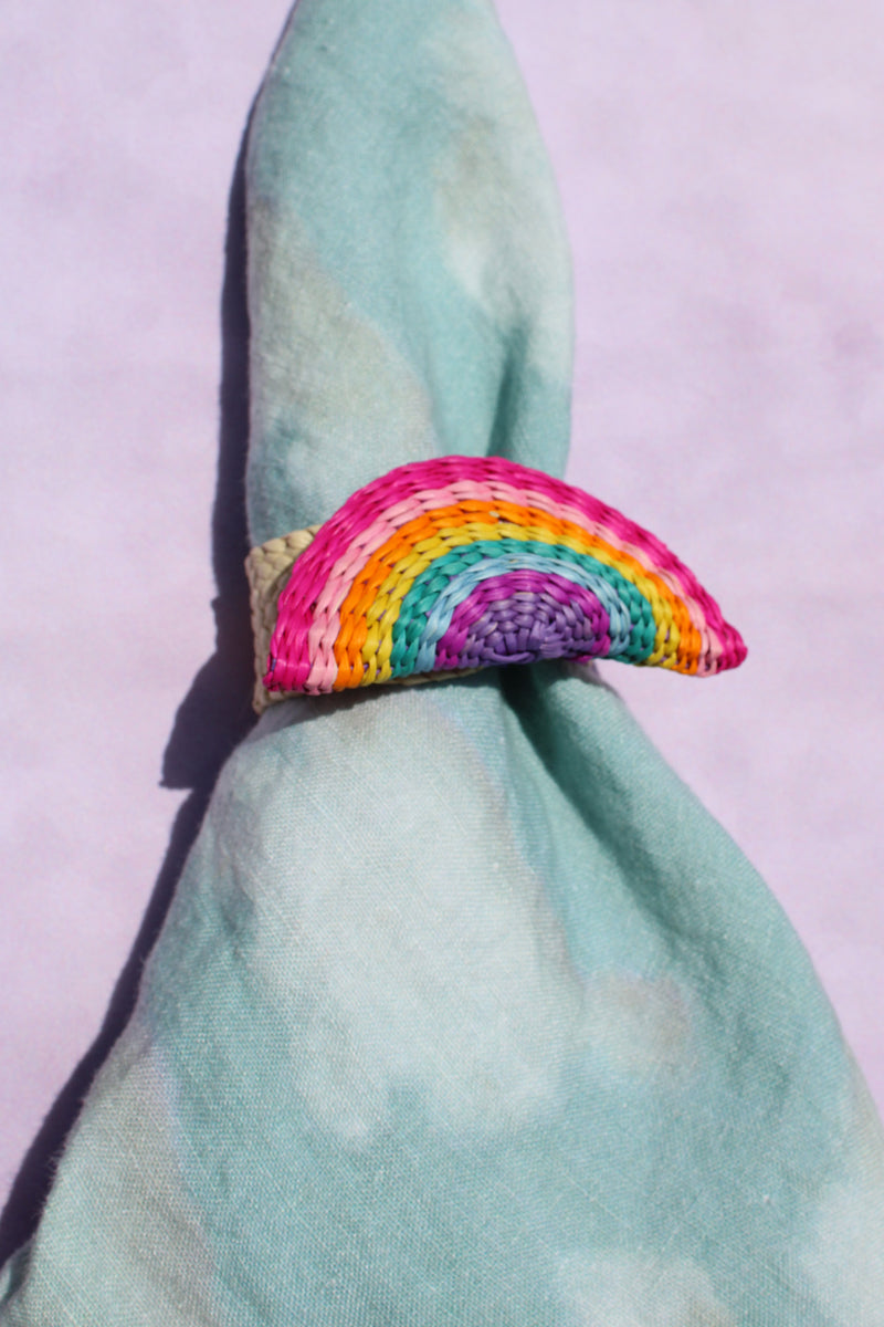 Woven Napkin Ring - Rainbow