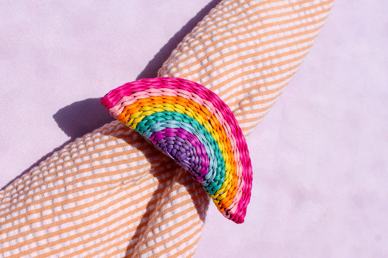 Woven Napkin Ring - Rainbow