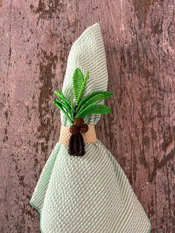 Woven Napkin Ring - Palm Tree
