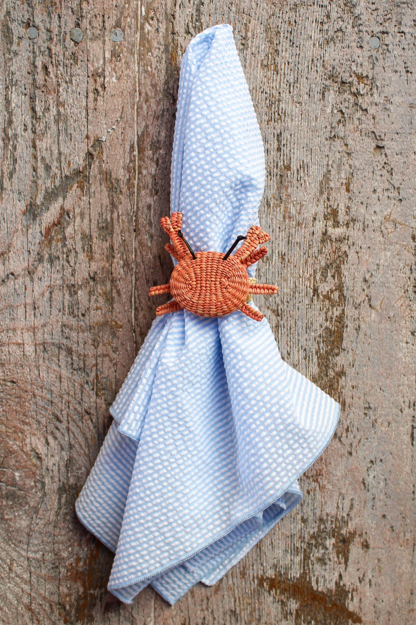 Woven Sea Life Napkin Ring - Crab