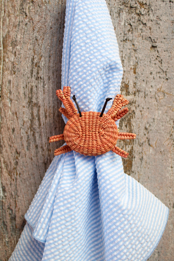Woven Sea Life Napkin Ring - Crab
