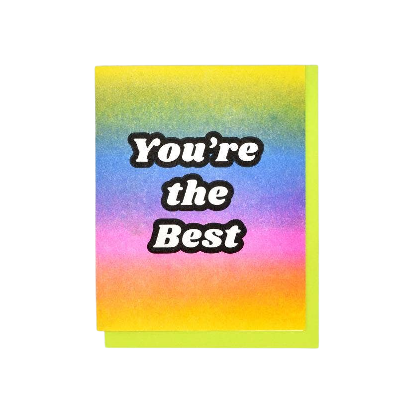 You're the Best Risograph Card