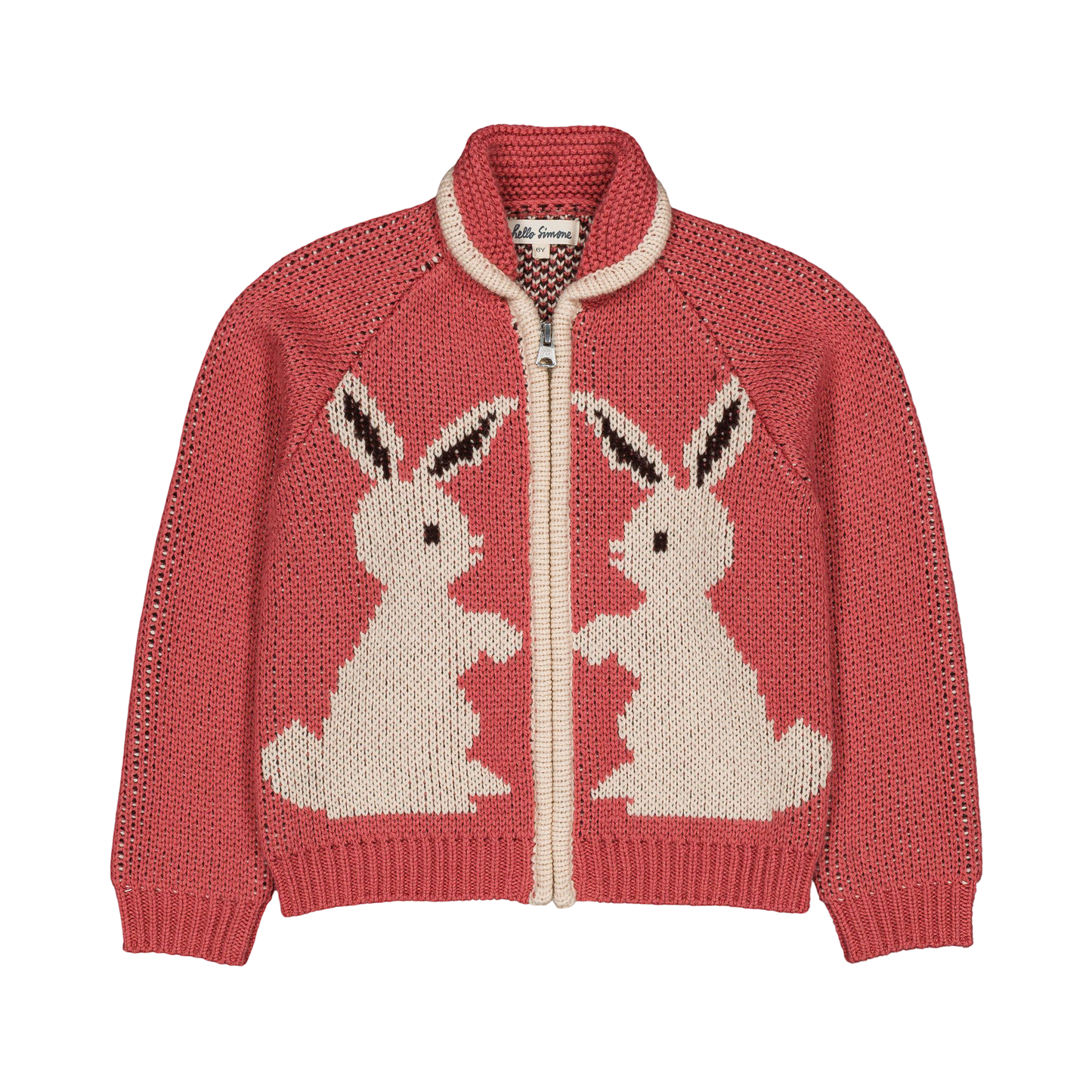 Ziply Cardigan - Rabbit Rose