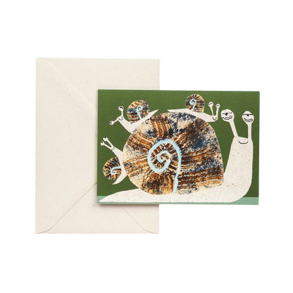 Snail Family Card