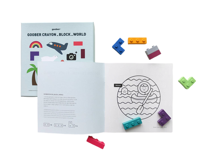 Block Crayons & Coloring Book Set