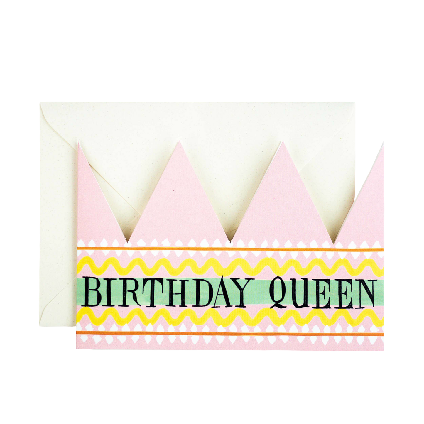 Birthday Queen Party Hat Card
