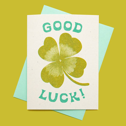 Good Luck Risograph Card