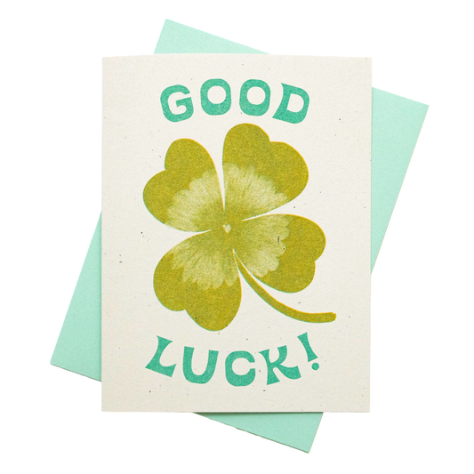 Good Luck Risograph Card