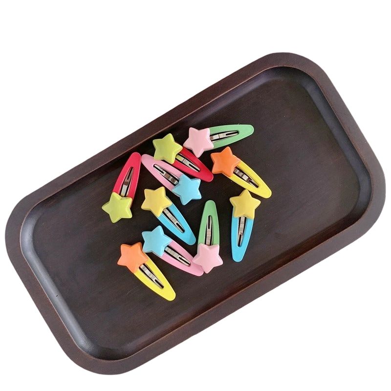 Star Hair Clips - Set of 10