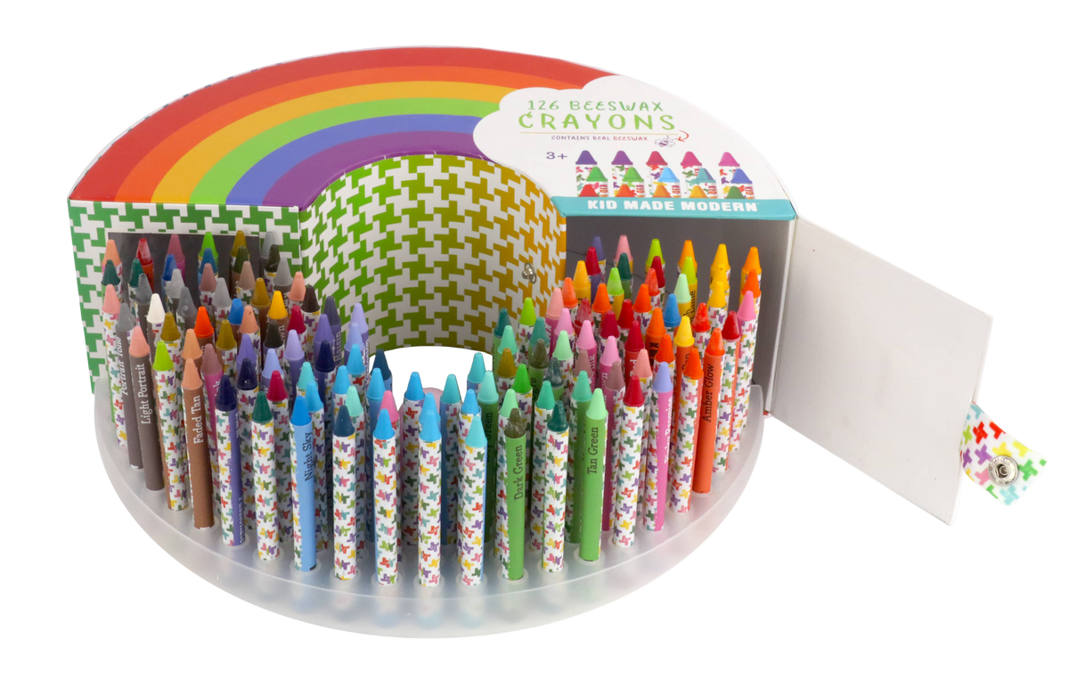 126 Rainbow Crayons Set
