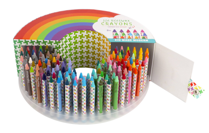 126 Rainbow Crayons Set