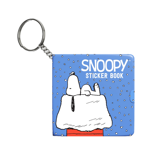 Snowy Snoopy Mini Sticker Book Keychain