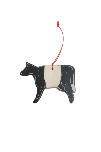 Ceramic Cow Ornament