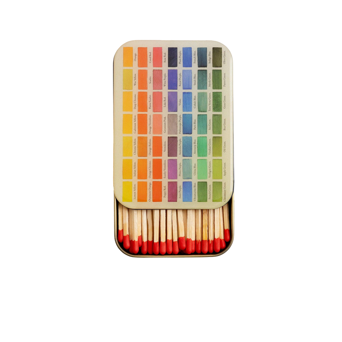 Matches in Tin - Nomenclature of Colours