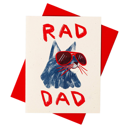Rad Dad Risograph Card