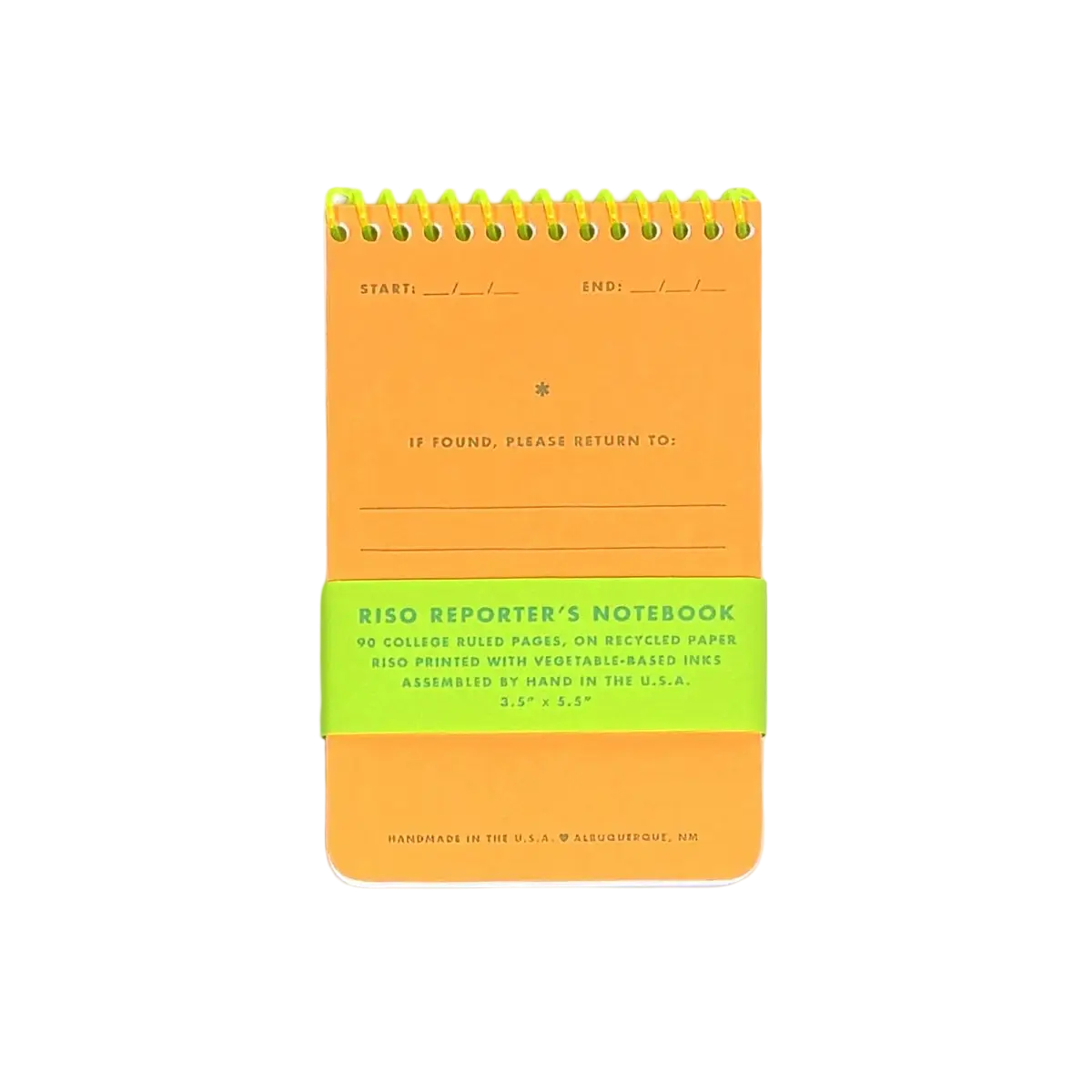Risograph Reporter's Notebook
