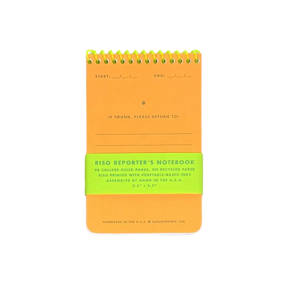 Risograph Reporter's Notebook