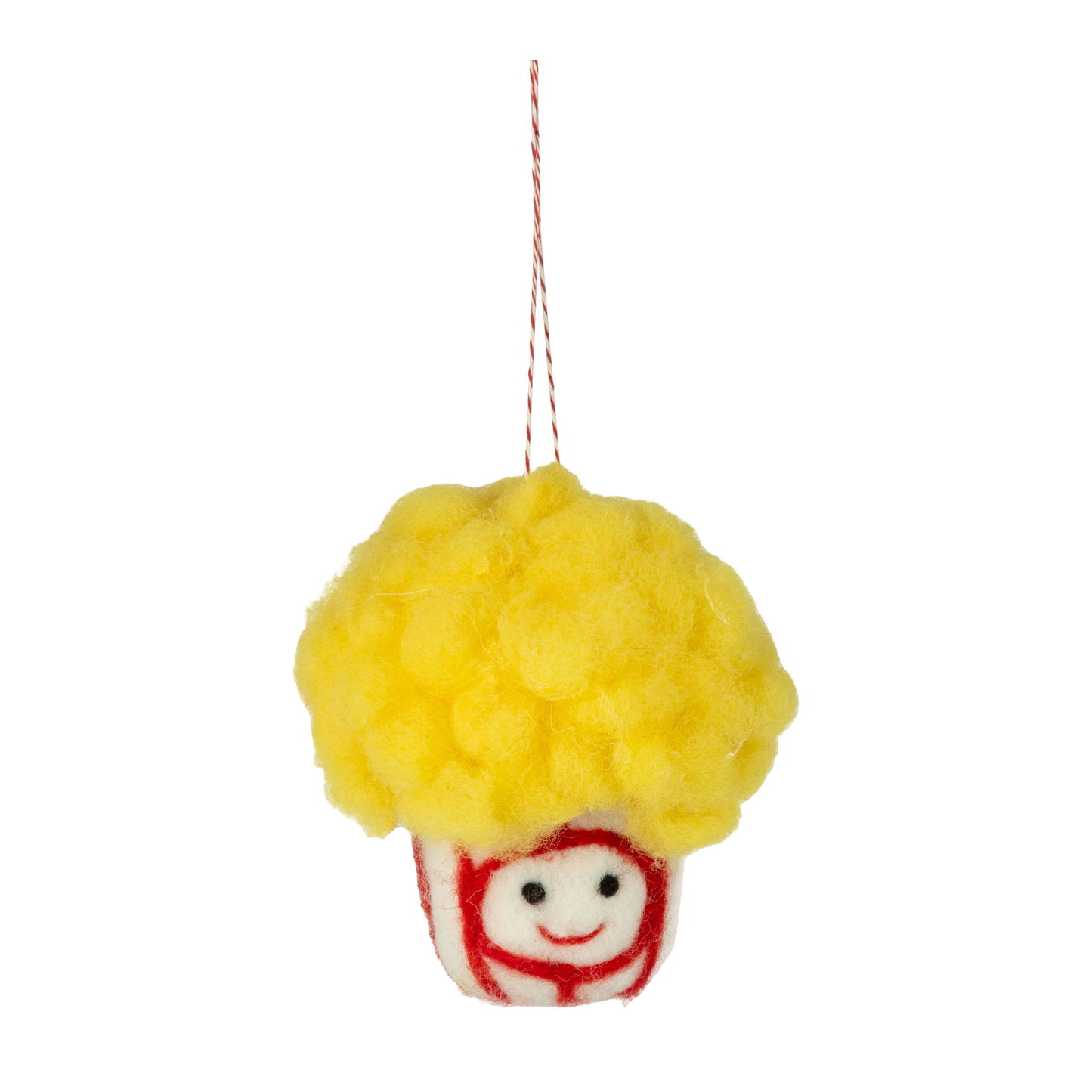 Felt Popcorn Ornament
