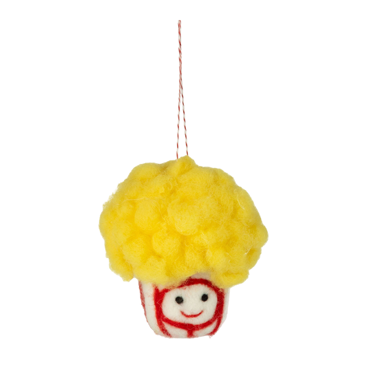 Felt Popcorn Ornament