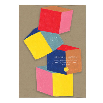 Baby Cubes Die Cut Card