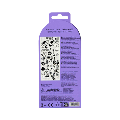 Flash Temporary Tattoos - Rock Club