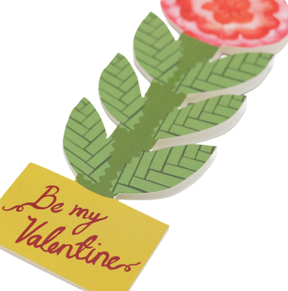 Tall Flower, Be My Valentine Card