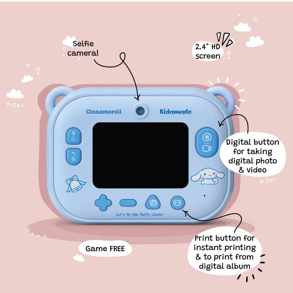 Sanrio Cinnamoroll Print Camera Kit