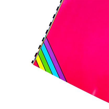 Retro Rainbow Sticker Collector Book