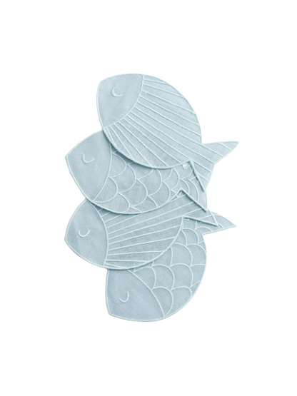 Sardine Cocktail Napkins - Set of 4