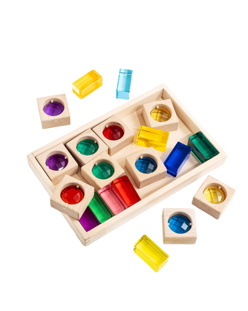 Rainbow Gem Block Set