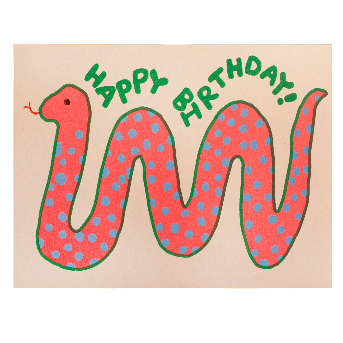 Happy Birthday Snake Card