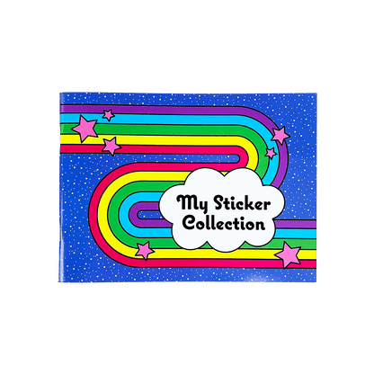 Retro Rainbow Sticker Collector Book