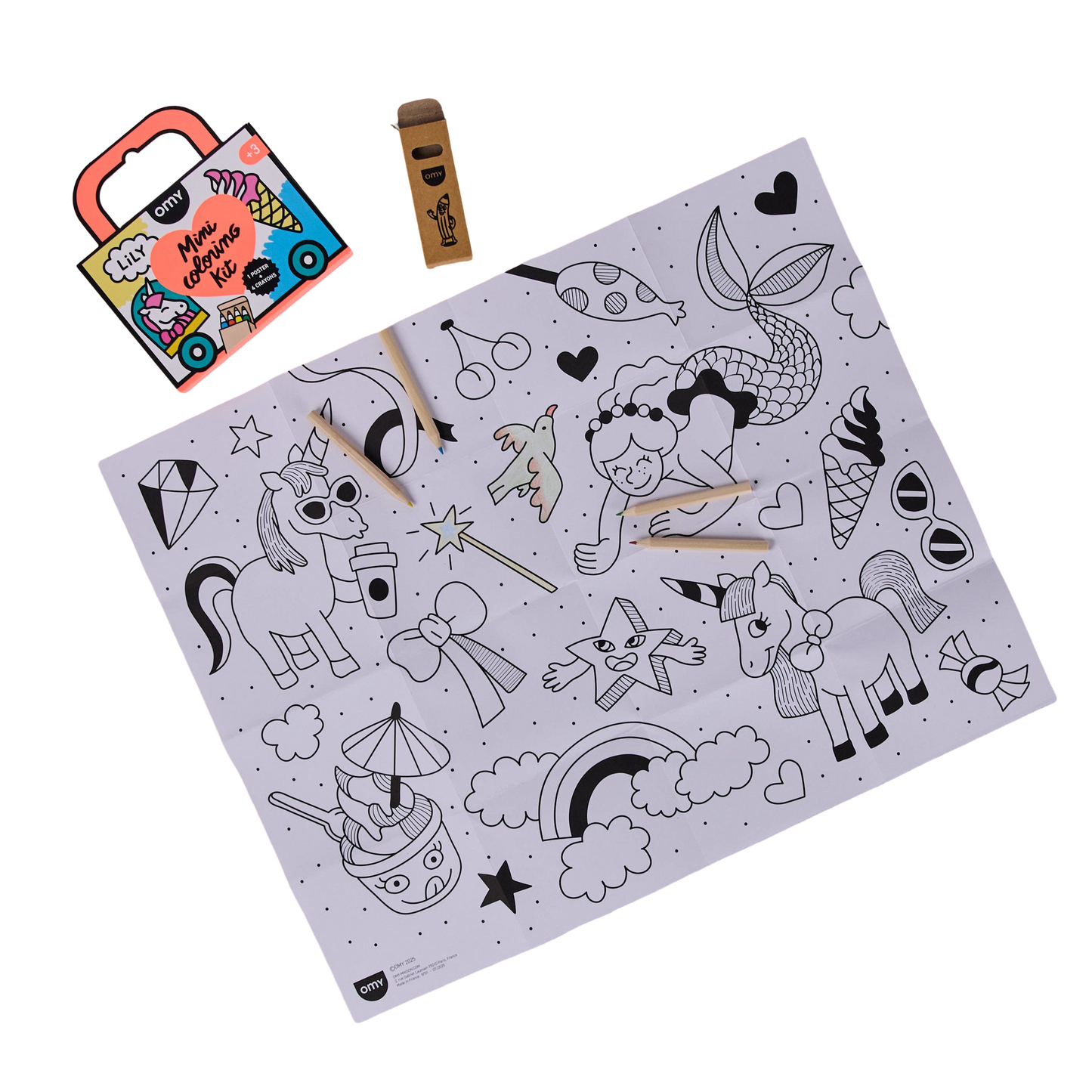 Mini Coloring Book Kit - Unicorn
