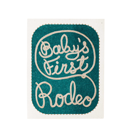 Baby's First Rodeo Risograph Card