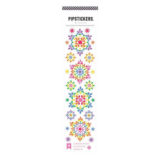 Kaleidoscope Snowflakes Stickers