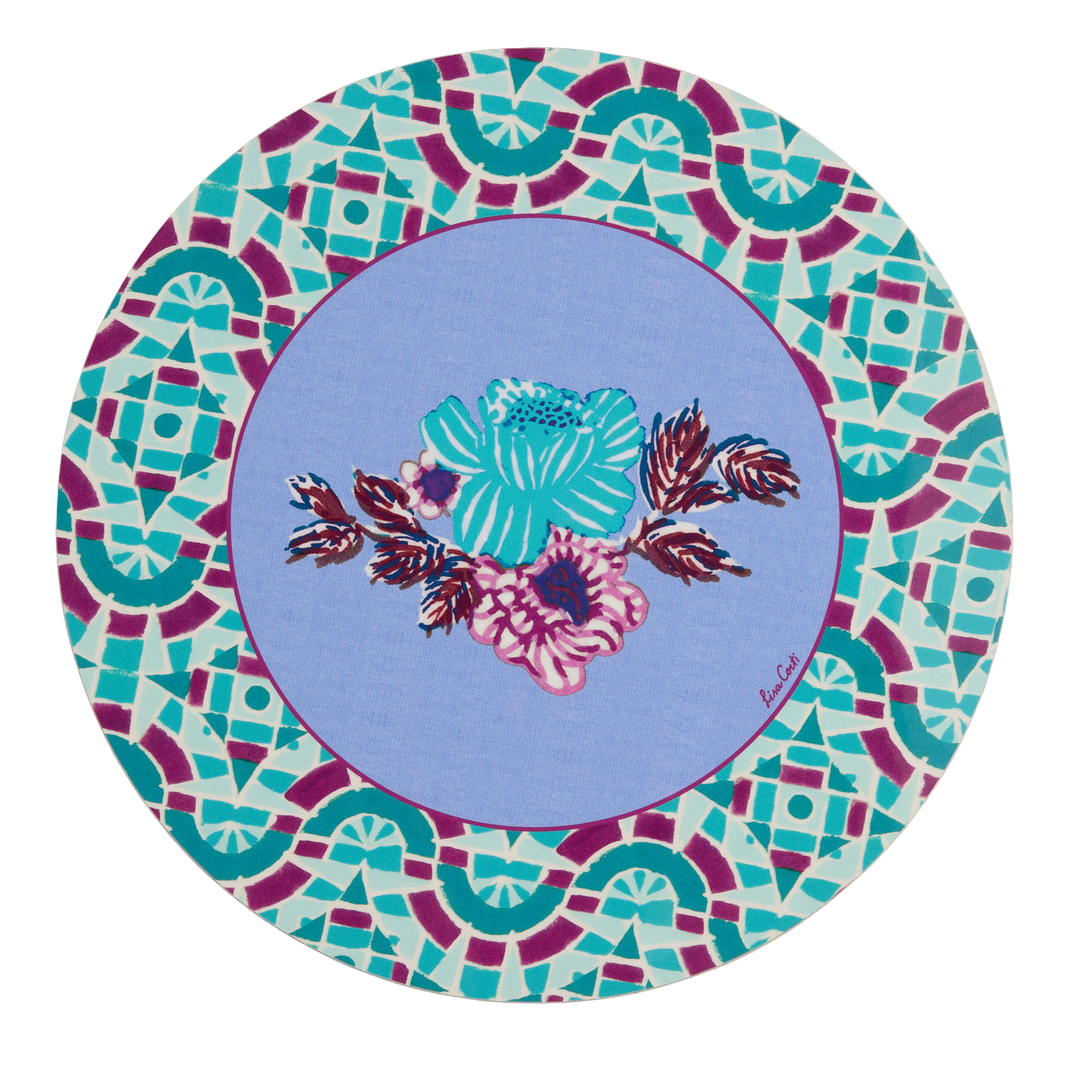 Amer Rose Placemat - Plumbago