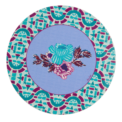 Amer Rose Placemat - Plumbago