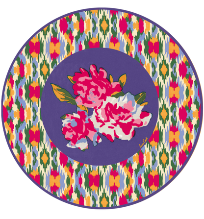Dali' Peony Placemat - Indigo