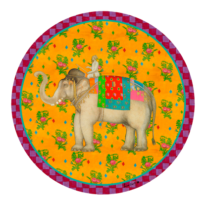 Elephant Placemat - Gold