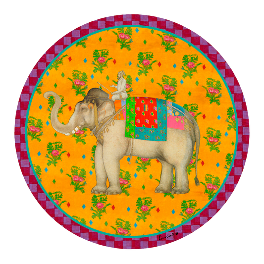 Elephant Placemat - Gold