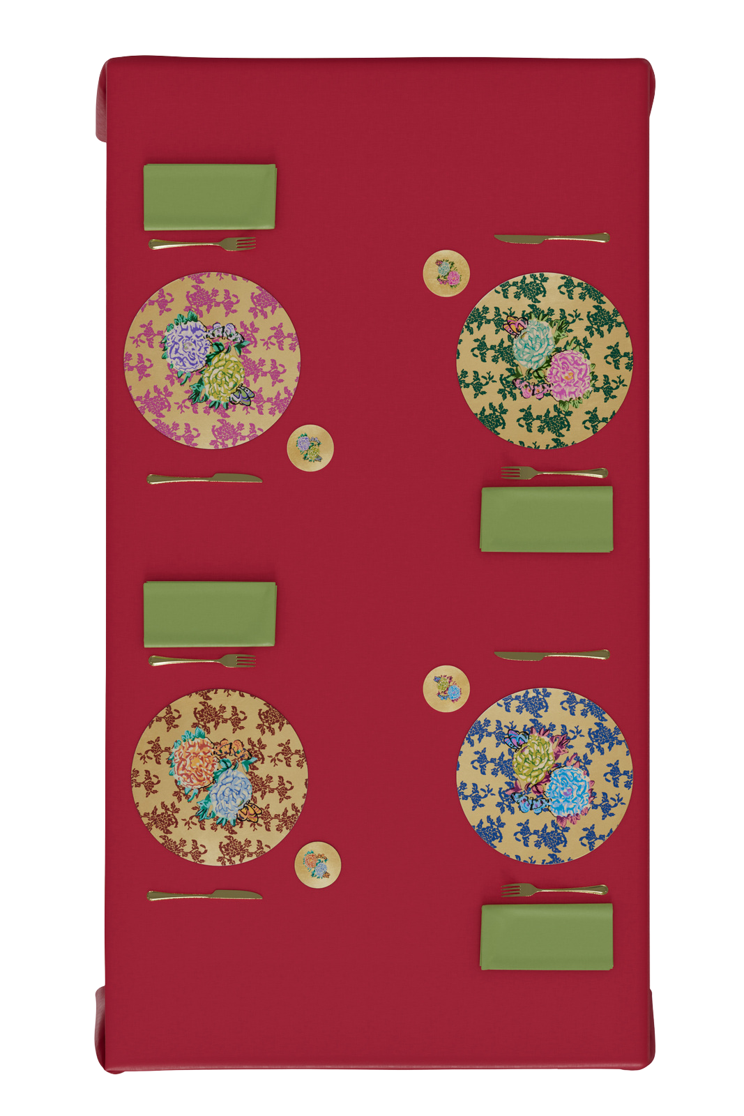 Gold Foil Placemat - Kandem Queen Blue
