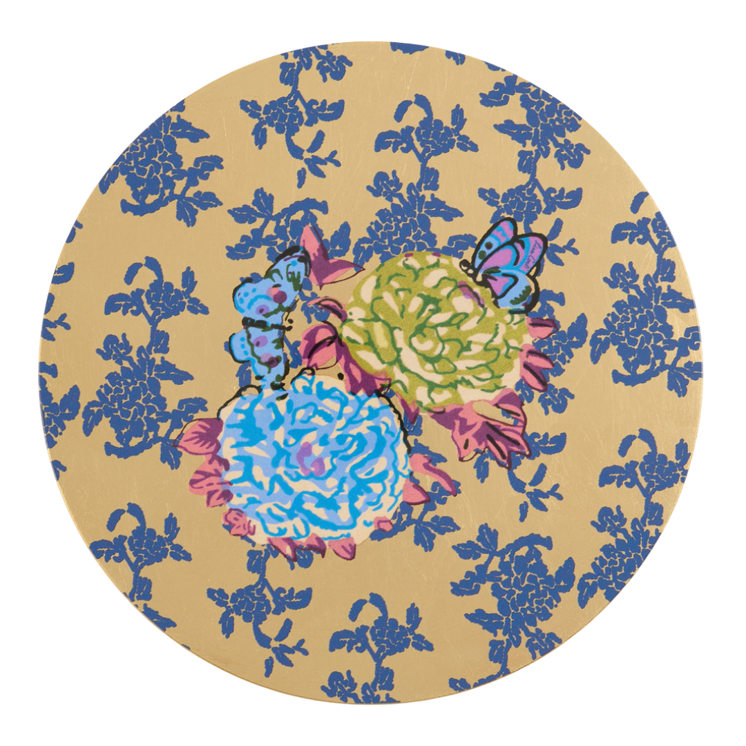 Gold Foil Placemat - Kandem Queen Blue