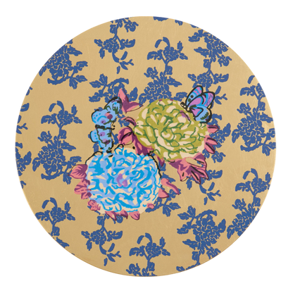 Gold Foil Placemat - Kandem Queen Blue